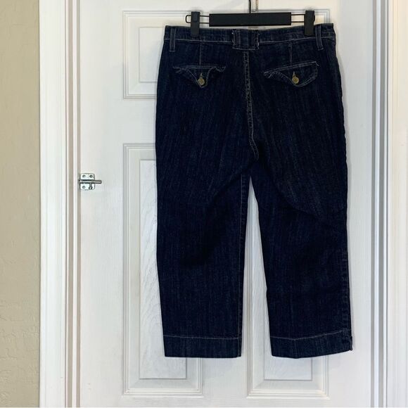 NYDJ Capri Jeans Dark Denim Color Size 10 - Picture 2 of 10